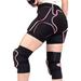 padded shorts knee set | women winter sports ski snowboard 3d impact pad | adjustable breathable protective gear hip knee brace