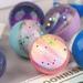 5Pcs 32mm Solid Bouncy Ball Space Star Twist Egg Elastic Ball Toy Party Favors for Kids Birthday Pinata Fillers Bulk Toy Gift