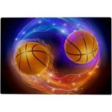 Coolnut Jigsaw Puzzles Vintage Sports Basketball Fire Flames for Kids Adults Education