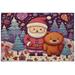 Coolnut Cute Santa Claus Puzzles for Adults 1000 Pieces Adults and Kids Ntellectual Decompression Jigsaw Game for Christmas Holiday Toy Birthday Gift