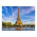 Hidove Jigsaw Puzzles for Adults Paris Eiffel Tower and River Seine at Sunset in Paris 500pcs Jigsaw Puzzles Kids Educational Intellectual Fun Family Decorative Wall Art