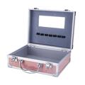 Makeup Train Case Cosmetic Organizer Case With Trays and Drawer for Cosmetics Jewelry Box or Gift Box Rose Golden