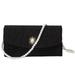 NUOLUX 1Pc Retro Cosmetics Bag Vintage Silk Fabrics Bag Exquisite Foundation Storage Bag for Woman (Black)