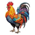 Wooden Puzzle for Adults EC36 Rooster Puzzle with Unique Animal Shapes Wooden Jigsaw Puzzle with Wood Puzzle Box Birthday Gift for Adults and Kids Family Puzzle Games (14.5in*11.1in 270pcs)