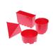 Childrenâ€™s Toys 4 Pcs for Toddlers Toddlee Childern Beach Red