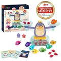 Battat Education - Balance EC36 Scale for Kids - Math Toys - Kids Math Games - Counting Toys - 3 Years + - Penguin Math Balance