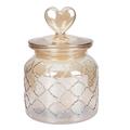 Storage Jar Candy Jar Glass Jar with Lid Wedding Candy Holder Makeup Cotton Organizer Glass Container with Lid