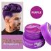 TUTUnaumb Hair Dye Temporary Hair Color Wax Washable Modelling Fashion Hair Color Wax Pomades Disposable Natural Hair Style Cream Hair Dye Instant Hairstyle Mud Cream for Party Masquerade-Purple