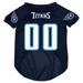 Tennessee Football Titans Large Mesh Pet Dog Jersey 12-14 inch Neck