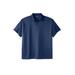 Men's Big & Tall No sweat Polo by KingSize in Navy Mesh (Size 2XL)