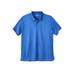 Men's Big & Tall No sweat Polo by KingSize in Cobalt Blue Mesh (Size 4XL)