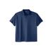 Men's Big & Tall No Sweat Polo by KingSize in Navy Mesh (Size XL)