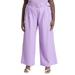 Plus Size Women's Pleat Detail Pant With Belt by ELOQUII in Violet (Size 22)