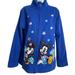 Disney Sweaters | Disney Parks Full Zip Size L Heavily Embroidered Mickey And Friends Jacket | Color: Blue/Red | Size: L