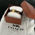 Coach Jewelry | Coach Snake Print Push Pin Bracelet. Gold Accent. With Box, Dust Bag And Tags. | Color: Brown | Size: Os