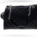 Michael Kors Bags | Michael Michael Kors Peyton Black Large Quilted Leather Shoulder Tote Bag | Color: Black/Silver | Size: Os