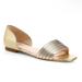 Kate Spade Shoes | Kate Spade New York Henley Leather Metallic Flats Ballet Slip On Glam Feminine | Color: Gold/Silver | Size: 6.5