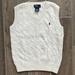 Polo By Ralph Lauren Shirts & Tops | Authentic Ralph Lauren Boys White Knit Sweater Vest Size 6 | Color: White | Size: 6b