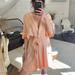 Free People Dresses | Free People Terry Cloth Kimono Dress | Color: Orange | Size: 4