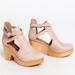 Free People Shoes | Free People Cedar Leather Buckle Wood Clogs Size 37/7 Blush Antique | Color: Pink | Size: 7