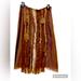 Anthropologie Skirts | French Import Boho Embellished Silky Midi Skirt | Color: Brown | Size: S