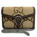 Gucci Bags | Gucci Gucci Dionysus Chain Shoulder Wallet Gg Jumbo Bag Canvas Leather Beige ... | Color: Brown | Size: Os