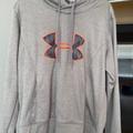 Under Armour Other | Euc Under Armor Women’s Gray Hoodie Size Large | Color: Gray/Orange | Size: Large