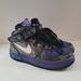 Nike Shoes | Nike Air Force 1 Mid '07 Fish Scale Sneakers Tennis Women's Size 7 Purple Black | Color: Black/Purple | Size: 7