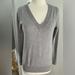 J. Crew Sweaters | J. Crew Women’s Cashmere Sweater Size Small Gray Solid 100% Cashmere V-Neck | Color: Gray | Size: S