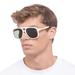 Gucci Accessories | New Gucci Gg1188s 005 Aviator White Unisex Sunglasses Gucci Unisex Eyewear | Color: Green/White | Size: Os