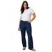 Plus Size Women's Curvie Fit Boyfriend Jeans by June+Vie in Medium Blue (Size 30 W)