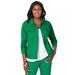 Plus Size Women's Classic Cotton Denim Jacket by Jessica London in Kelly Green (Size 30) 100% Cotton Jean Jacket