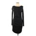 Express Casual Dress - Sheath: Black Print Dresses - Women's Size Medium