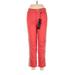 DG^2 by Diane Gilman Jeans - High Rise Straight Leg Boyfriend: Red Bottoms - Women's Size 6 - Dark Wash