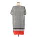 Uniqlo Casual Dress - Shift: Gray Print Dresses - Women's Size Medium