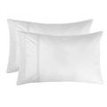 RANZN AZ 100%Cotton Lace Pillow Cases Queen Size Set of 2 - White Good Feeling Pillowcases 2 Pack with Envelope Closure, Elegant Lace,Softer and Breathable Pillow Case (20 x 36)