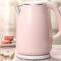 DameCo Kettles 1.8L Stainless Steel Electric Kettle Kettle Lid Opening Two Small Household Intelligent Fast (Color : Pink) interesting