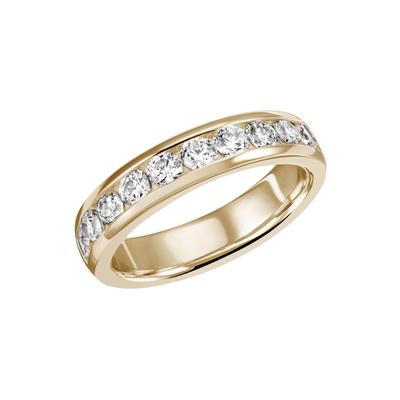 Fingerring FIRETTI "Schmuck Geschenk Silber 925 Silberring Ring Memoire-Optik glitzernd" Gr. 52, gold (gelbgoldfarben, kristallweiß, kristallweiß), Fingerringe, Damen, 52, Silber 925 (Sterlingsilber), 4,7mm, mit Zirkonia (synth.) Image