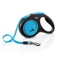 flexi New Neon harness leash blue, 5m/M: up to 25kg dog