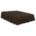 Brushed Microfiber Bed Skirt Elastic Dust Ruffle,