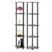 Furinno Turn-N-Tube 5 Tier Corner Display Rack Multipurpose Shelving Unit, Set of 2