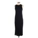 H&M Casual Dress - Sheath Crew Neck Sleeveless: Black Print Dresses - Women's Size Small