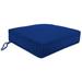 Alcott Hill® 22.5" x 22.5" Outdoor Deep Seat Cushion w/ Ties & Welt Polyester in Green/Blue/Black | Wayfair 750D90F8D1104146A8BE9A40B49E7359