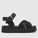 schuh Wide Fit tera sandals in black