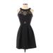 Sweet Storm Cocktail Dress - Party: Black Solid Dresses - Women's Size Small