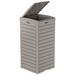 vbal Light Resin Step On Curbside Trash & Recycling Bin ( 30 Gallons ) Resin in Brown | 33.86 H x 16.1 W x 16.26 D in | Wayfair 30GalWasteBin-LB