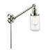 Breakwater Bay Saroyan 1 - Light Dimmable Plug-in Swing Arm Glass/Metal in Gray | 25.75 H x 4.5 W x 30 D in | Wayfair