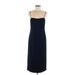 Fame And Partners Casual Dress - Midi: Blue Solid Dresses - Women's Size 6