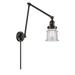 Longshore Tides Capone 1 - Light Dimmable Plug-in Swing Arm Glass/Metal in Gray/Yellow | 30 H x 8 W x 30 D in | Wayfair 238-BB-G184S