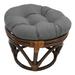 World Menagerie Round Indoor Ottoman Cushion Polyester/Cotton Blend in Gray | Outdoor Furniture | Wayfair 3F5A0C4298564DD0A070D7109CB4CC76
